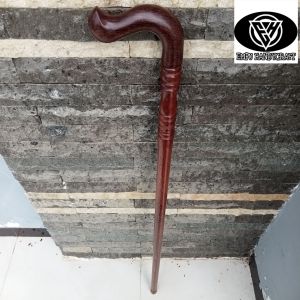 Tongkat jalan kayu galih asem motif payung profil