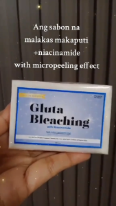 GLUTA BLEACHING SOAP + NIACINAMIDE ANTI AGING REMOVE DARK SPOTS 100g