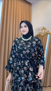 promo Setelan Set Rok Wanita Muslim Terbaru New Model Motif Bunga Kekinian busui Best Seller bahan Rayon Premium Baju Dewasa Terlaris OOTD Daily Wear Pajamas Baju Santai Mewah Serries Modern | Yodra