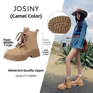 Josiny | Height Increasing Warm Lined Martin Boots