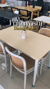 F&F: FUKUYOSHI 4-Seater Dining Table Set/dining table/meja makan 4 kerusi