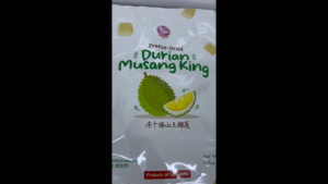 Freeze Dried Malaysia Pahang Highland MSK Durian Crispy Cube - Ready to eat | Halal-Friendly | No Added Sugar