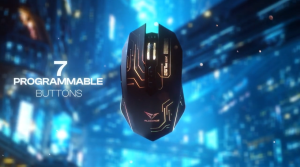 Alcatroz X-Craft Air Ultra Silent Wireless Gaming Mouse | 3200 CPI | Pulsating Effects | Free Mousepad