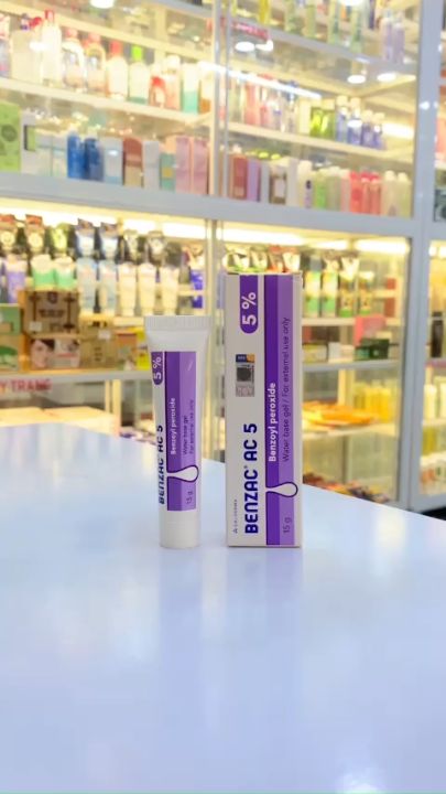 Benzac AC 5% 15g Galderma chính hãng Kem giảm mụn Benzac AC 5 % Giải Pháp Lý Tưởng Giúp Đánh Bay Mụn -Mụn Viêm-Mụn Bọc  Kem giảm mụn benzac ac 5% giảm mụn viêm hiệu quả