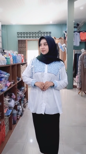 Atasan Cotton Poplin Twill & Rompi Pita Wanita: Desain Terbaru Korea