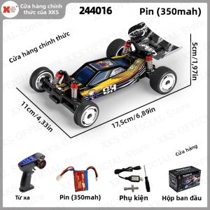 Xe Điều Khiển Từ Xa XKS WLtoys 244016 Tỷ Lệ 1:24 Tốc Độ Cao 25km/h Đua Xe Drift Đồ Chơi Điều Khiển Từ Xa Cho Trẻ Em Chất Liệu Kim Loại Nhựa Quà Giáng Sinh