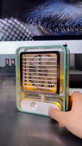 Kipas Angin Light Air Fan Mini / AC Mini Protable Dilengkapi Lampu Tidur / Pendingin Udara / AC Mini / Kipas Angin Mini / Kipas Portable / Kipas Angin Portable Charger Dan Lampu Hias Tidur / Kipas Mini / Ac Mini Portable Air Cooler ~ Noah Online Store