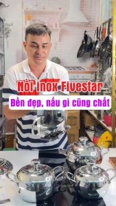 Nồi Táo Fivestar Inox 304 Liền Khối 3 Lớp Kiểu Dáng Sang Trọng