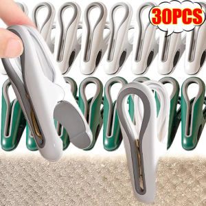 【XZxinzhan】30PCS Traceless Clothes Clip Laundry Hanging Pins Clips Household Clothespins Socks Underwear Drying Rack Holder Bag Clamps