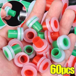 60Pcs Faucet Leakproof Sealing Gasket Prevent Dripping Rubber Pipe Sealing Washer Valve Replacement Silicone Pipe Silicone Washer Triangle Threaded Pipe