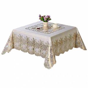 Thickened Square Tablecloth Waterproof Oil-Proof Disposable Tablecloth PVC Plastic Mahjong Coffee Table Desk Cloth Liner Writing