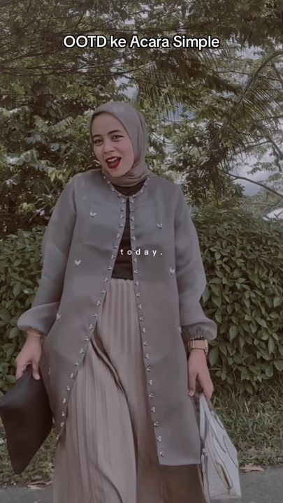 Outer Organza Chica | Baju Outer Dress Tunik Kondangan Wisuda ...