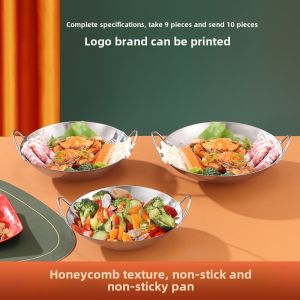 Thickened Stainless Steel Non-Magnetic Pot with Lid for Home Use Student Small Hot Pot Dry Pot Alcohol Stove Hot Pot Basin