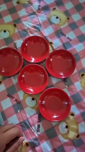 5PCS Round Sauce Dishes Dipping Bowls Japanese Style Melamine Seasoning Dish Plates