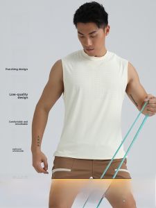 Sosolemon Spring Mens Sports Waistcoat Moisture Wicking Quick-Drying Fitness Casual Soft Punching Hole Meshes Cloth Training
