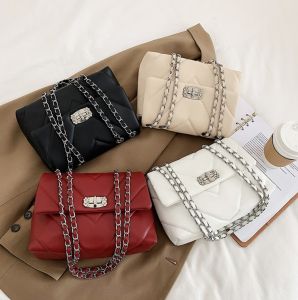 Shoulder Bag GD57531 Tas Selempang Rantai V Wanita Elegan Cantik Impor