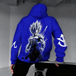 Bandai | Dragon Ball Animation Hoodie 2025 Mens Autumn/Winter New Vegeta Printed Harajuku Plus Size Casual Trendy Y2K Parent Child Top