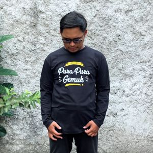 Desain Kaos Keren - Desain Kaos Pura Pura Gemuk - Kaos Big Size - Bahan Katun Combed 20s Bahan Adem Kualitas Premium