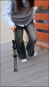 Elderly walking stick with climbing chair suitable for hiking hiking seat