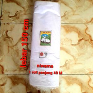 kain kafan kelinci mori putih bersih lebar 150 x 40 cm jaul eceran dan meteran