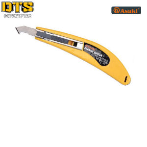 Dao rọc nhựa mica Asaki AK-8740 - Kèm 2 lưỡi thay thế