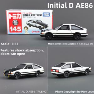 Tomy Dream Car Alloy Model Toy Opening Door MF Series Toyota AE86 Head Letter D Collectible Static Model Vehicle Simulation