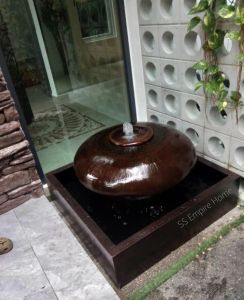 S48 Feng Shui 3x3 Water Pond Fountain Kolam Air Round Pot Ball Pot Garden Water Feature Balinese 风水流水喷泉瀑布池