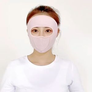 Khẩu Trang Chống Nắng Toàn Mặt Cho Nữ Vải Thoáng Khí Che Kín Chống Tia UV Ngăn Bụi Ngoài Trời