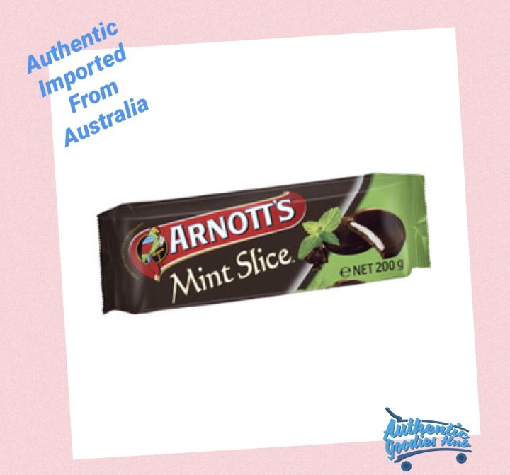 Arnott's Mint Slice Chocolate Biscuits 200g