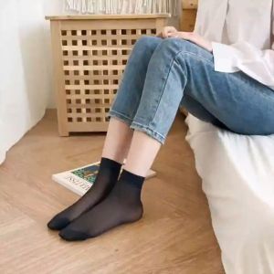 Kaos Kaki Stocking Pendek Semata Kaki Wanita Dewasa Bahan Nylon Lembut Elastis Allsize 37-42