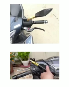 Honda Yamaha Motorcycle Rear View Mirror Universal Motosikal Cermin Sisi Side Mirror Y15 Y16 NVX LC135 RS150 EX5 SRL115 EGO WAVE DASH VARIO VF3i