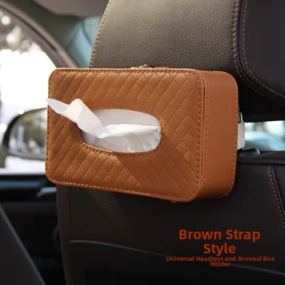 Creative Sun Visor Hanging and Rear Seat Armrest Tissue Box for Car