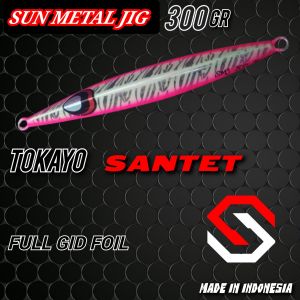 metal jig 300 gram/300gr/300g/metal jig full gid/metal jig copy tokayoIII/metal jig stenkiba/ umpan pancing laut.