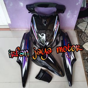 Full bodi Halus Cover body full halus yamaha Mio Sporty biru tua Plus Striping