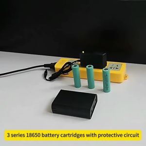 3 Cell Solder-Free 18650 Tandem Battery Box 12V Rechargeable Removable With Protection With Lid With DC Holder Power Pack