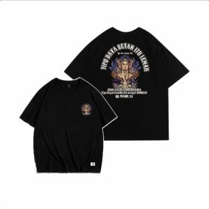 Tshirt Kaos Hitam TIPU DAYA SETAN ITU LEMAH QS AN NISA 78 AKAN TETAPI SESUNGGUHNYA TIPU DAYA WANITA ITU SANGAT DAHSYAT QS YUSUF 28 -DTF WARNA MIX Tshirt Hitam Kaos pria Lengan Pendek Kaos motif Gambar dan Kata kata