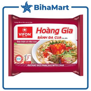 [THÙNG 18 GÓI] – VIFON – Bánh Đa Hoàng Gia hương vị cua (có gói riêu cua thật) (120g/gói) - Bánh Đa Cua Hoàng Gia