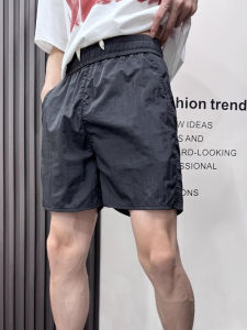 Quần Short Thể Thao Mùa Hè Mỏng Thoáng Khí Nhanh Khô Cho Nam Quần Dài Đến Giữa Bắp Chân Thời Trang Thường Ngày Cho Cặp Đôi Có Dây Rút Màu Trơn