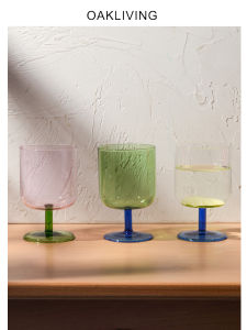 High-Boron-Silica Glass Colorful Stemmed Wine Glasses Creative Home Decorative Water Cups Oakliving Cool Trendy Country Style