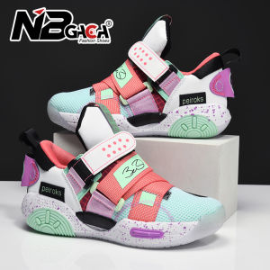 NBGAGA High Quality Childrens Basketball Shoes Outdoor Jogging Sneakers for Boy Fashion classic breathable Comfortable Kids casual shoes
