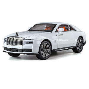 【RUM】1:24 Scale Rolls-Royce Spectre Sports Alloy Car Model Light & Sound Effect Diecast Car Toys for Boys Birthday Gift Kids Toys Car Collection