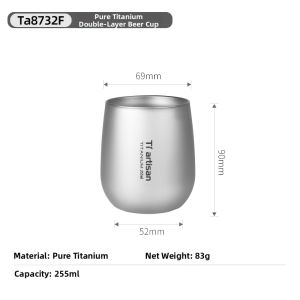 Tiartisan | Outdoor Insulated Titanium Coffee Cup