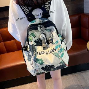 Hong Kong Oxford Cloth Backpack Large Capacity Casual Lightweight Travel Bag Street Trend Dual-Strap Zipper Closure Youth Pack