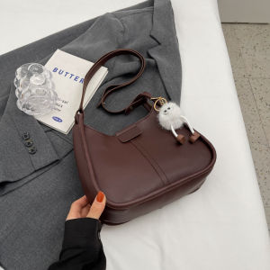 กระเป๋าถือทรงกลมขนาดใหญ่สำหรับผู้หญิง กระเป๋าถือสไตล์เกาหลี ความจุขนาดใหญ่ กระเป๋าสะพายไหล่แบบลำลองสำหรับเดินทาง