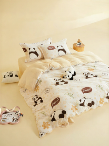 Boyang Home Textile | Thick Warm Plush Four-piece Bedding Set