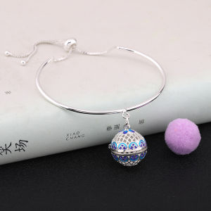 Mexico Chime Music Ball Glowing Aromatherapy Locket Bracelet Vintage Essential Oil Diffuser Bangle New 2 Color Painting Jewelry