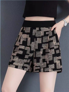 Quần Short Chiffon Mỏng Mùa Hè Cho Nữ Quần Ống Rộng Cạp Cao Rộng Rãi Thường Ngày Quần Áo Làm Việc Phong Cách Hàn Quốc