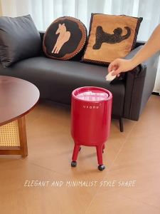 ZUNMOS | Large Capacity Tall Wheeled Easy Access Kitchen Living Room Trash Bin