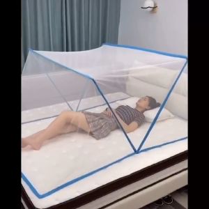 Màn xếp thông minh gấp gọn Size 1m6 / 1m8 / 2m2 - Màn mùng lưới chống muỗi gấp gọn