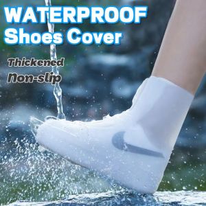 Rain Shoes Cover Waterproof Men Shoe Cover Rainy Days Silicone Rain Boots Rubber Shoe Protector Boots For Raining Season